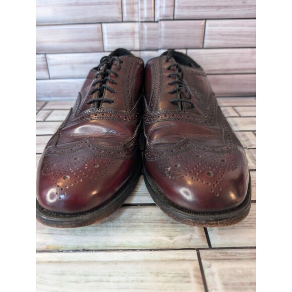Florsheim Men\'s Wingtip Oxford Dress Shoe Burgundy Size 9 D Leather Upper main image 6